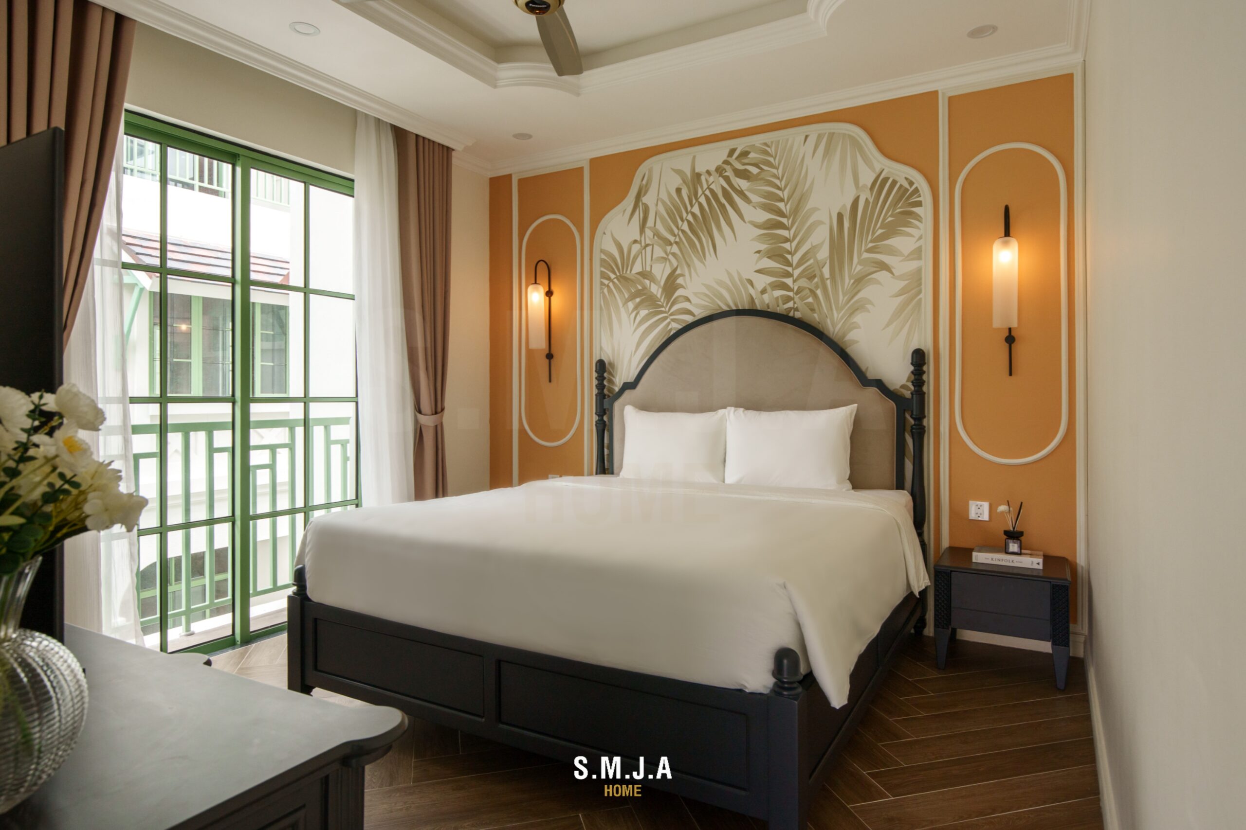 Thi công biệt thự Indochine đẹp chuẩn