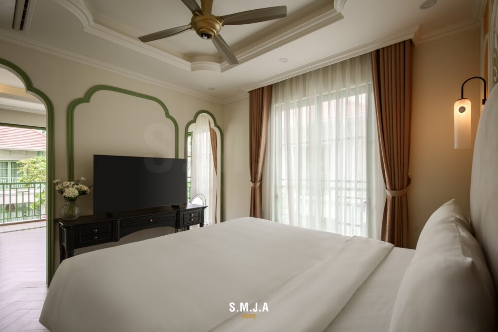 Thi công biệt thự Indochine đẹp chuẩn