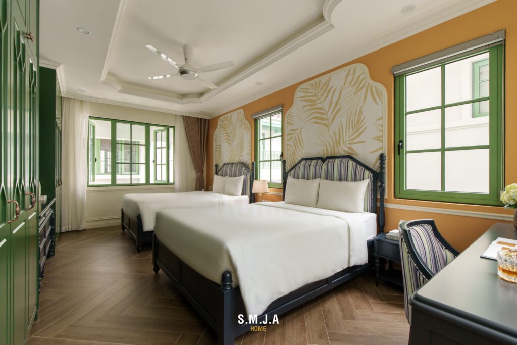 Thi công biệt thự Indochine đẹp chuẩn