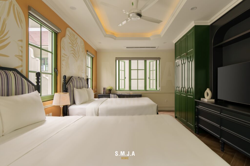 Thi công biệt thự Indochine đẹp chuẩn