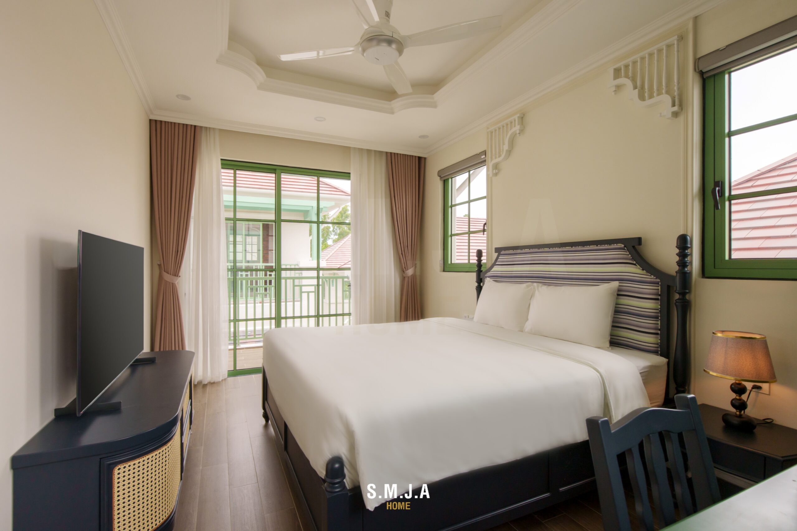 Thi công biệt thự Indochine đẹp chuẩn