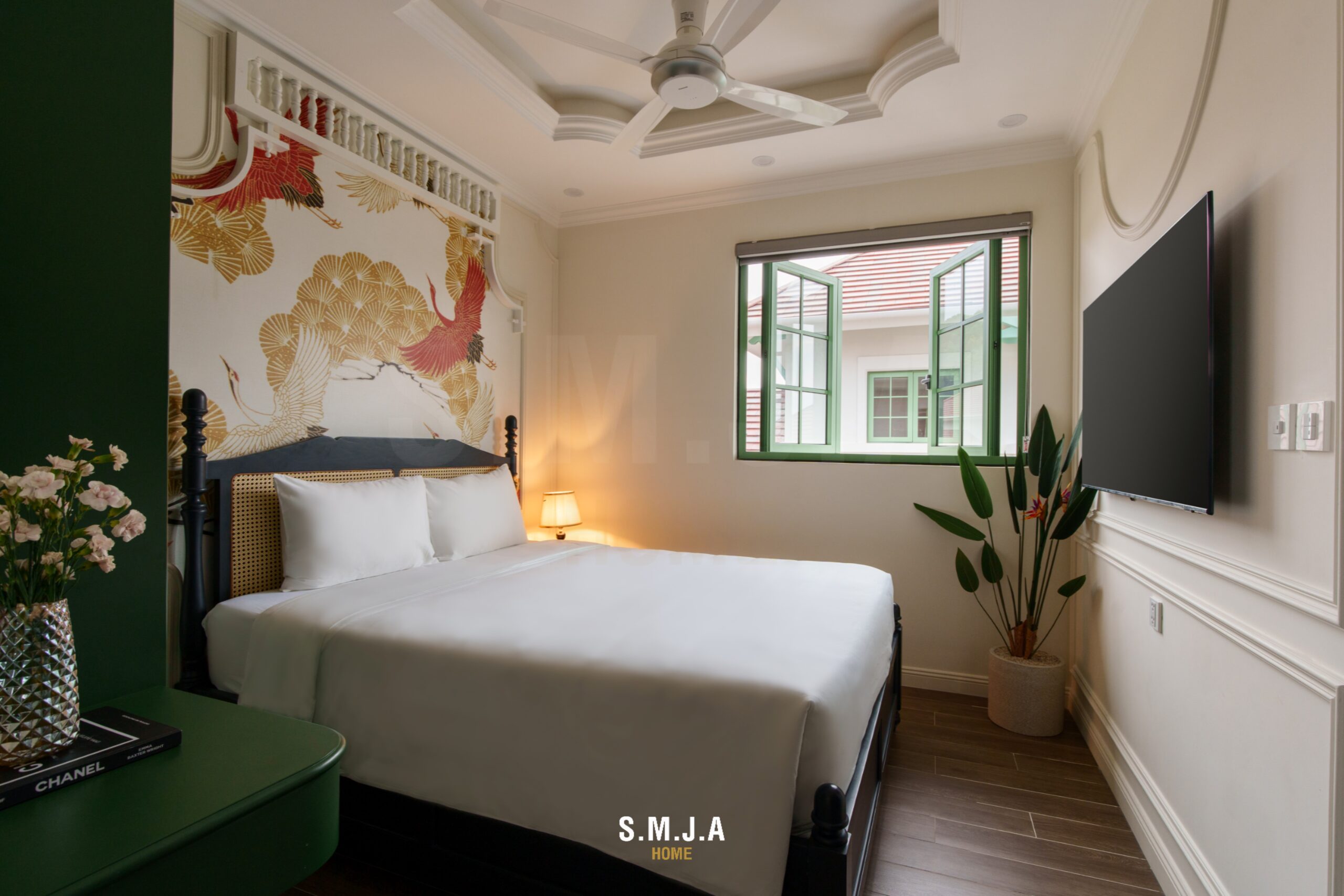 Thi công biệt thự Indochine đẹp chuẩn