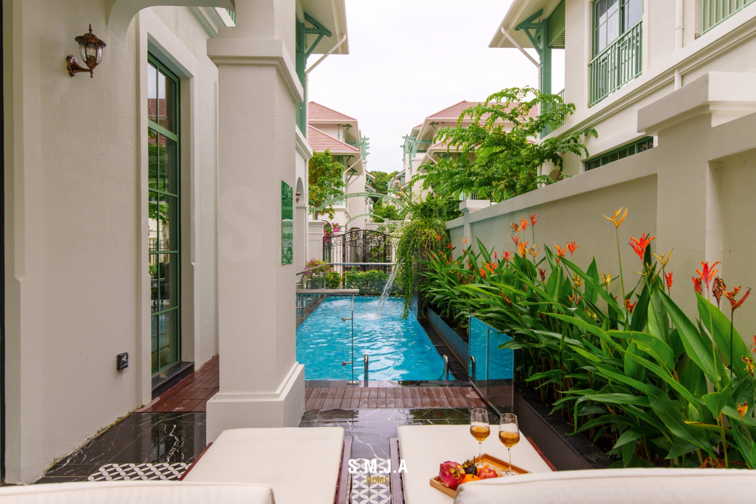 Thi công biệt thự Indochine đẹp chuẩn