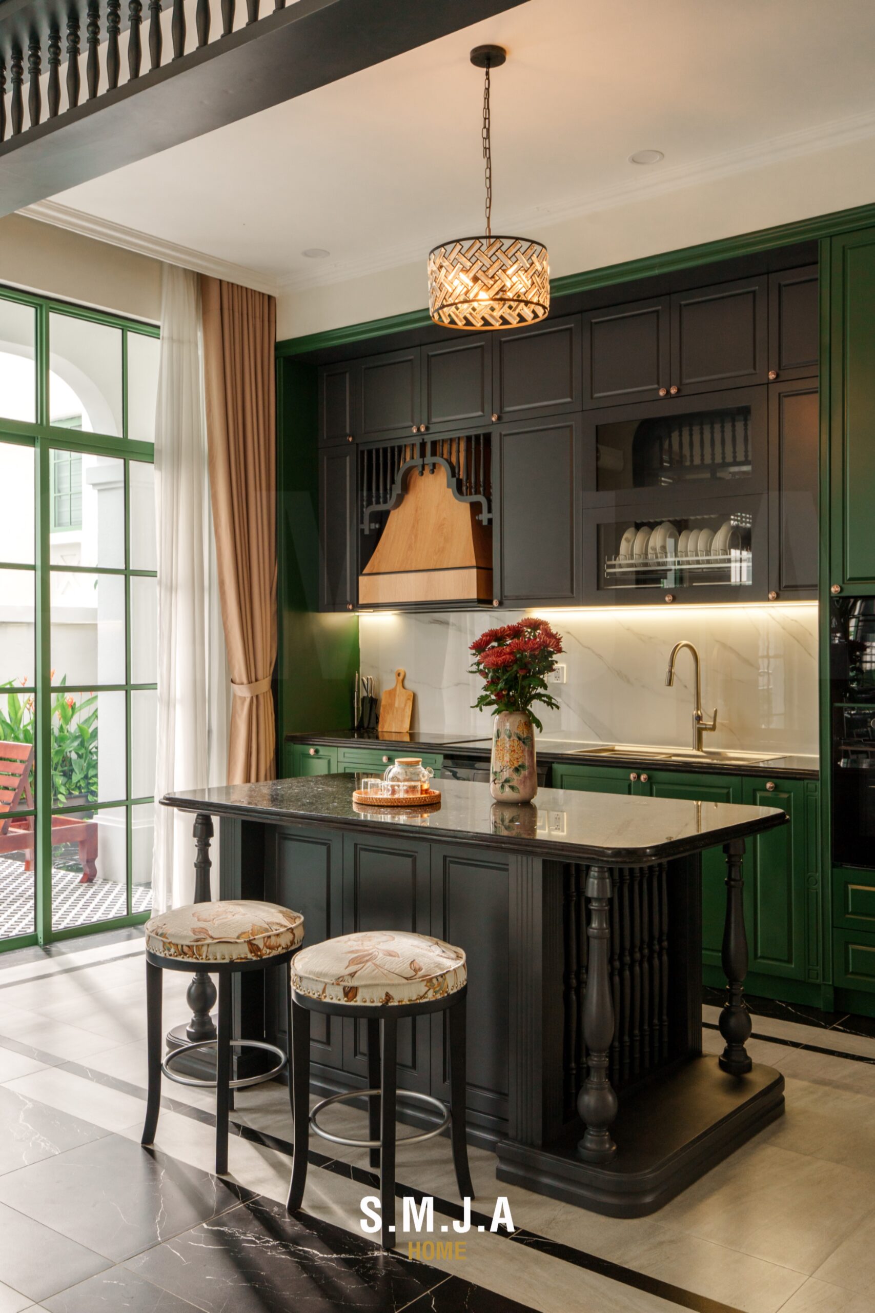 Thi công biệt thự Indochine đẹp chuẩn