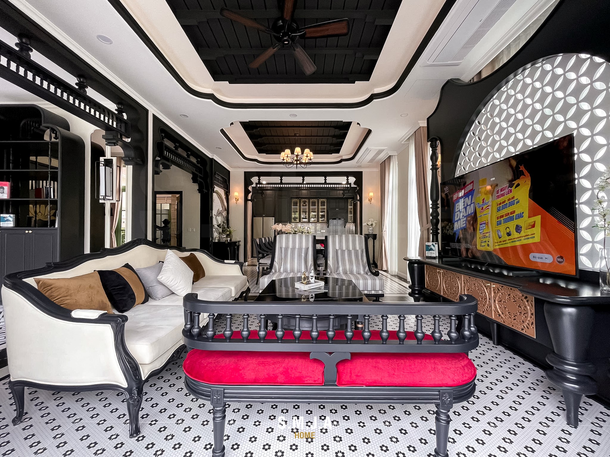 Thiết kế thi công nội thất biệt thự phong cách Indochine