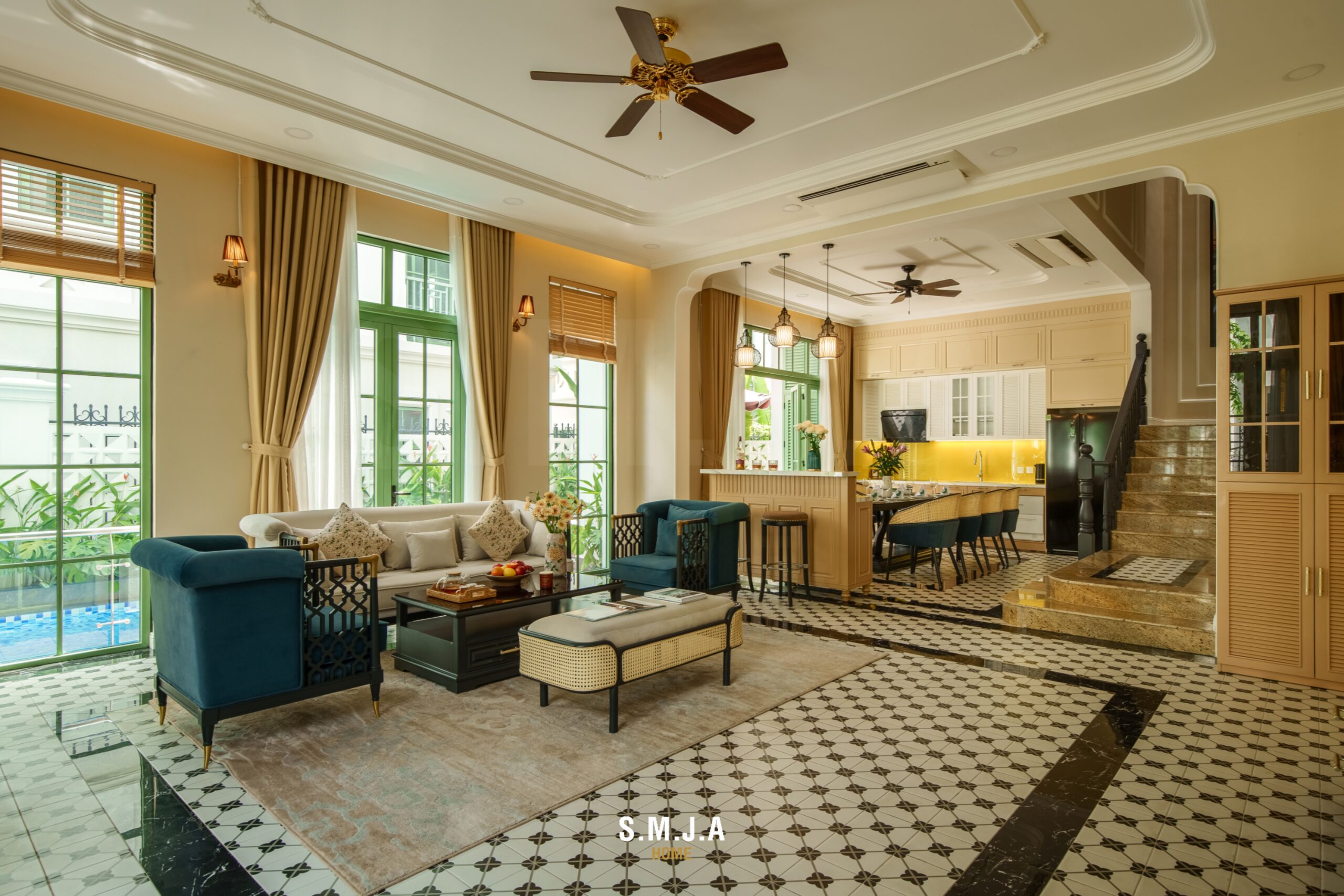 Thiết kế thi công nội thất biệt thự Sun Tropical Village Phú Quốc