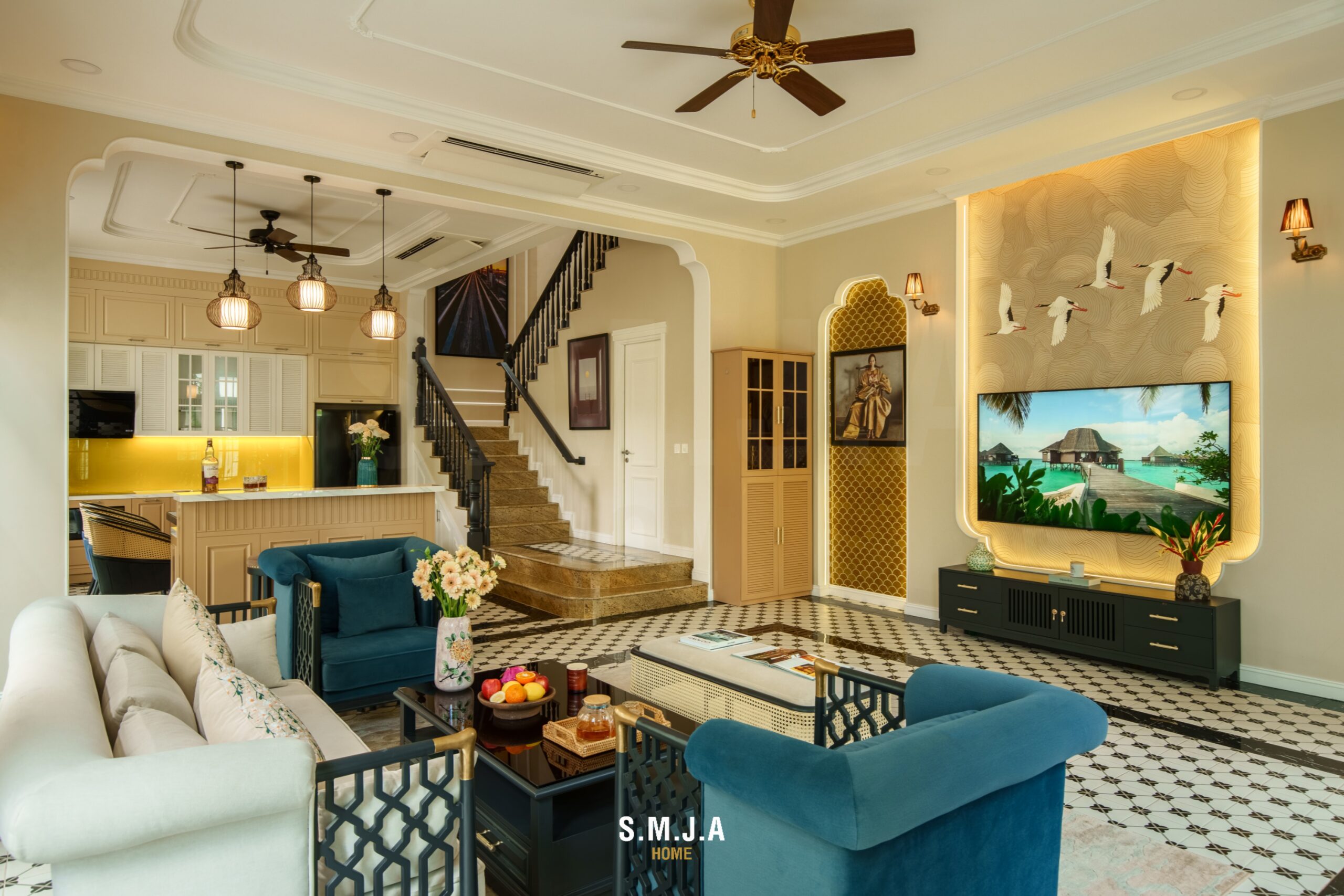Thiết kế thi công nội thất biệt thự Sun Tropical Village Phú Quốc