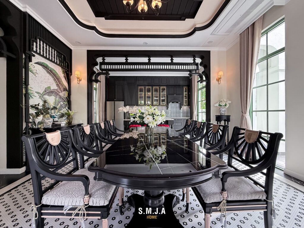 Thiết kế thi công nội thất biệt thự phong cách Indochine