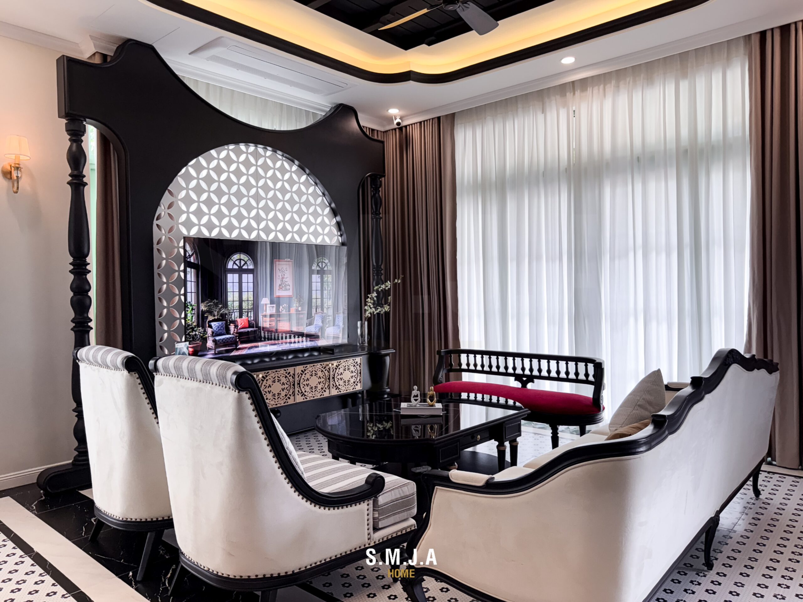 Thiết kế thi công nội thất biệt thự phong cách Indochine