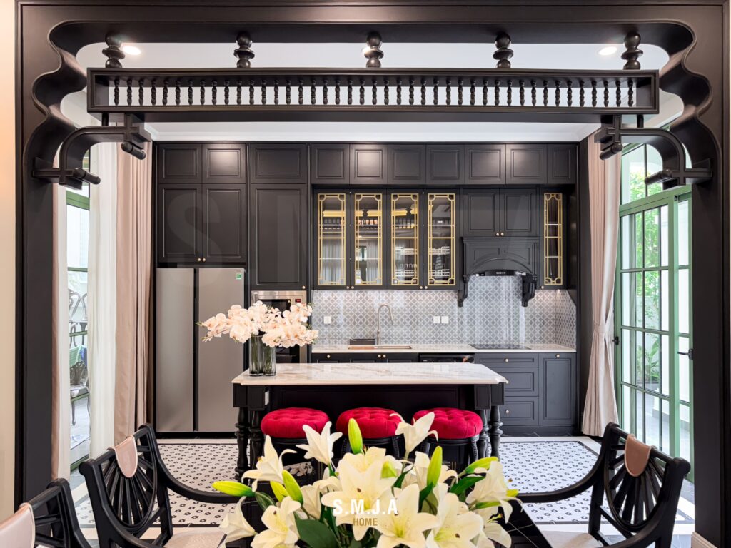Thiết kế thi công nội thất biệt thự phong cách Indochine