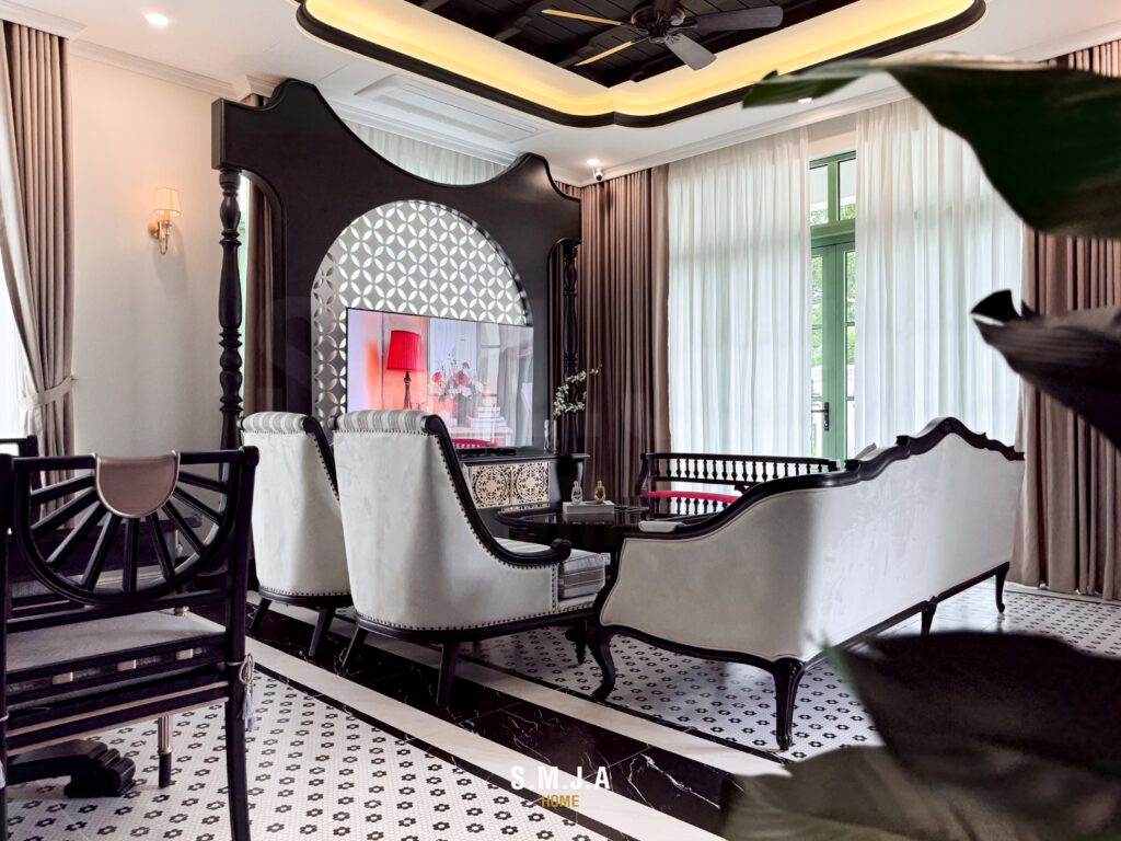 Thiết kế thi công nội thất biệt thự phong cách Indochine