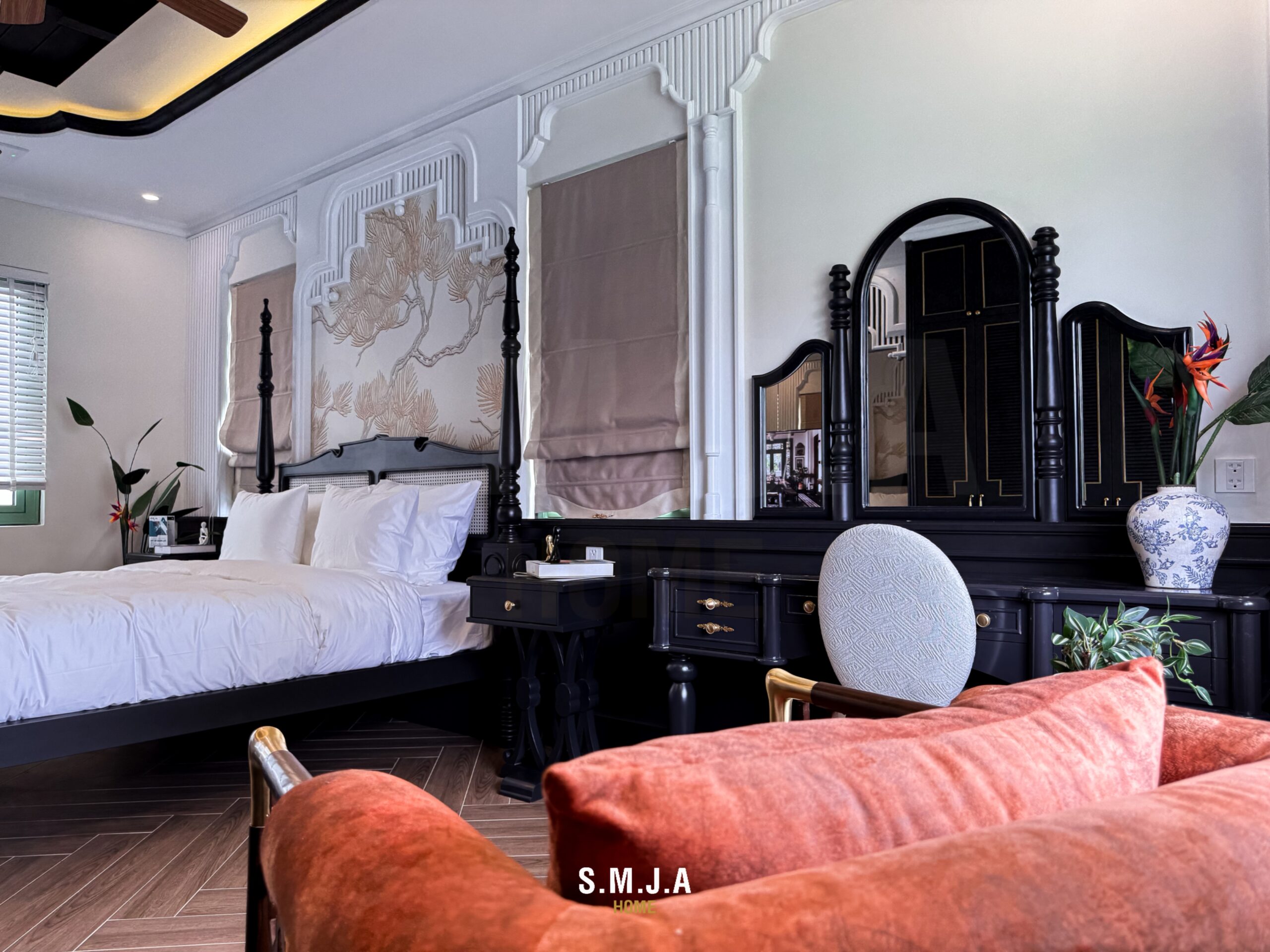 Thiết kế thi công nội thất biệt thự phong cách Indochine
