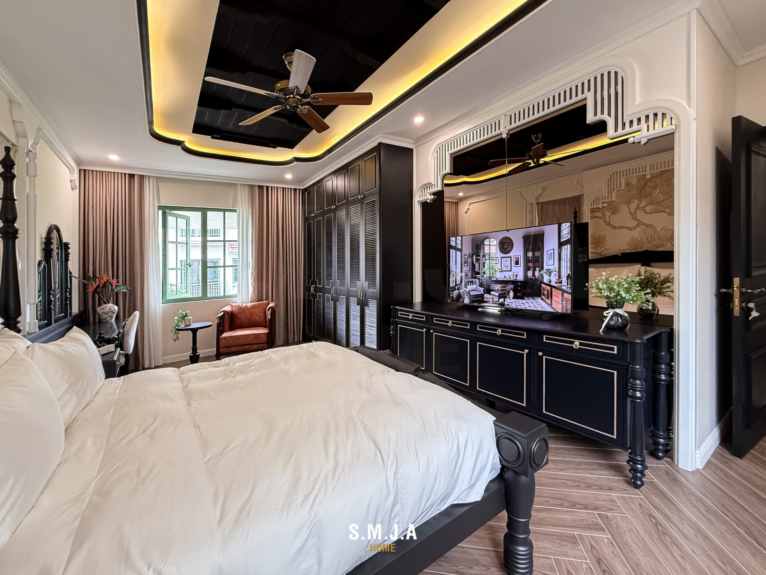 Thiết kế thi công nội thất biệt thự phong cách Indochine