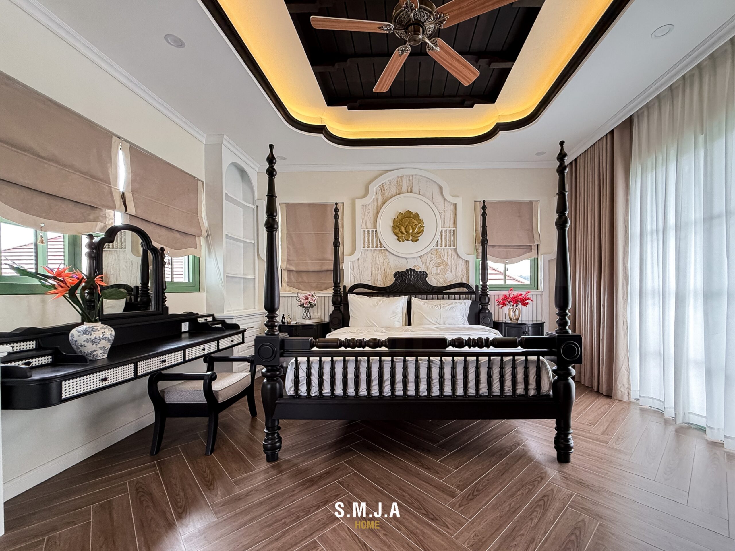 Thiết kế thi công nội thất biệt thự phong cách Indochine