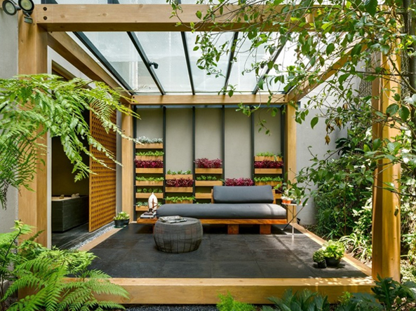 Phong cách thiết kế nội thất với không gian xanh trong nhà