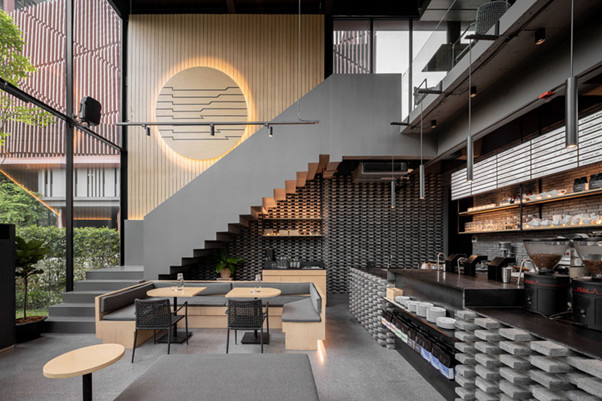 thiết kế nội thất Quán cafe theo phong cách hiện đại