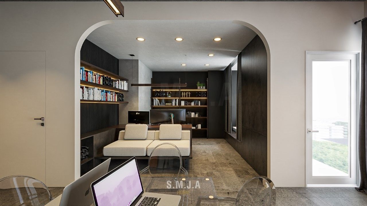 thiết kế nội thất căn hộ Đảo Kim Cương hiện đại, tiện nghi cho người đam mê công việc