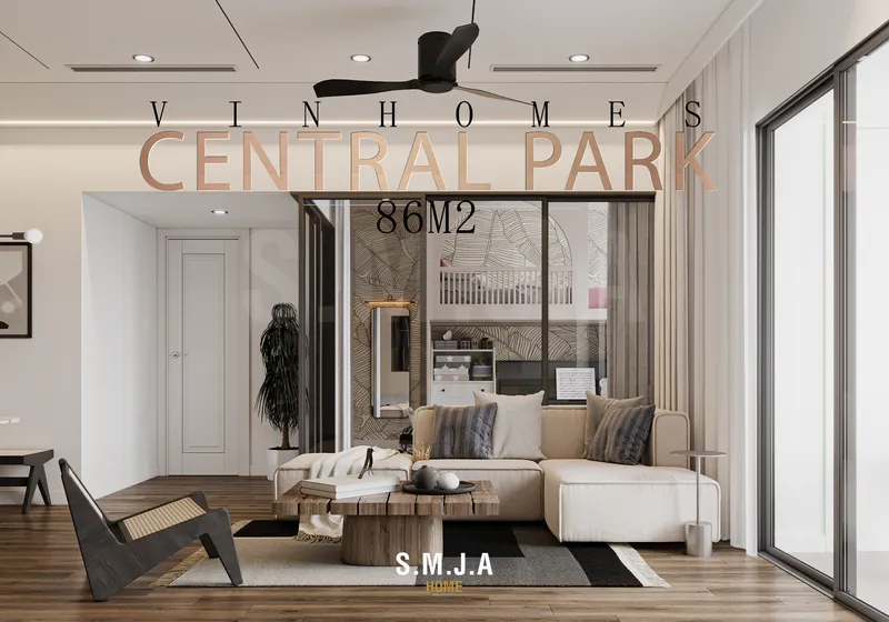 Thiết kế nội thất căn hộ Vinhomes Central Park 86m² phong cách hiện đại – SMJA Home