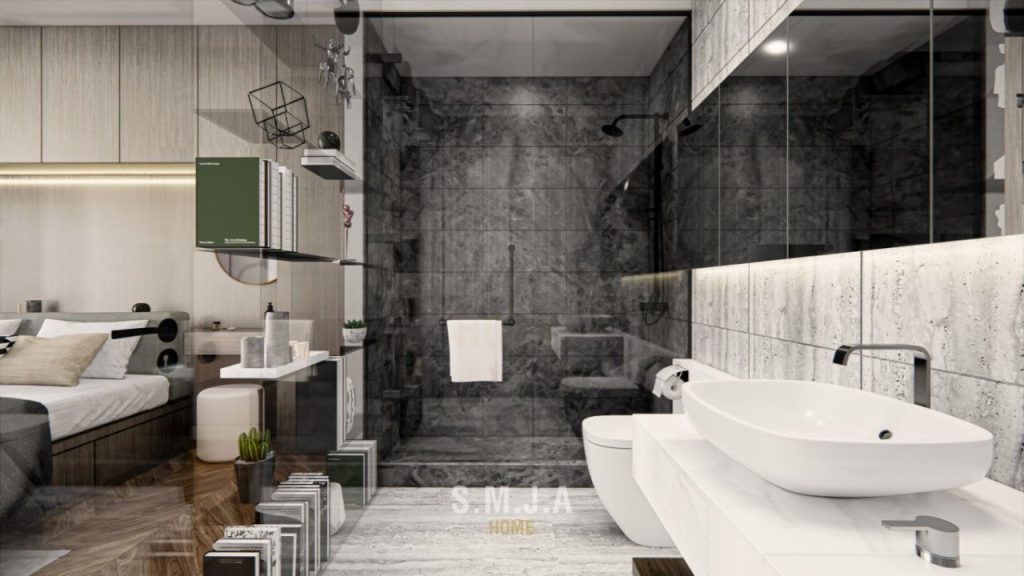 Thiết kế nội thất nhà vệ sinh hiện đại, đẹp cho căn hộ Horizon 3PN