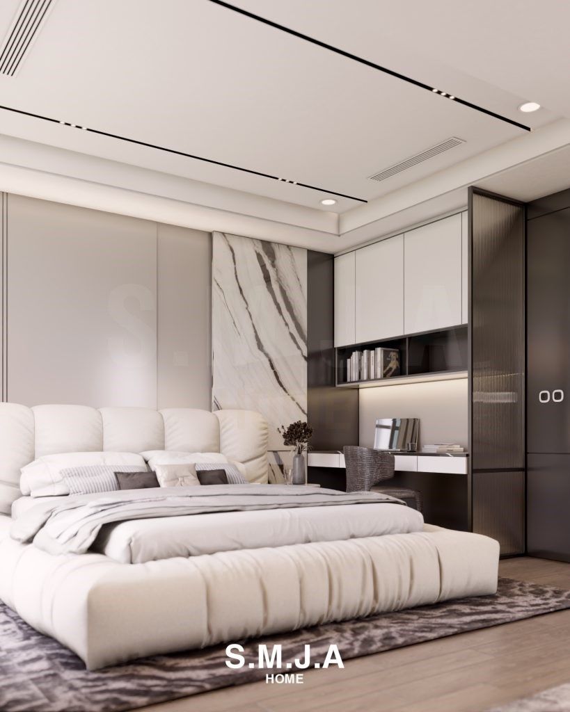Thiết kế và thi công trọn gói căn hộ Felix Home với phòng ngủ đẹp,đơn giản