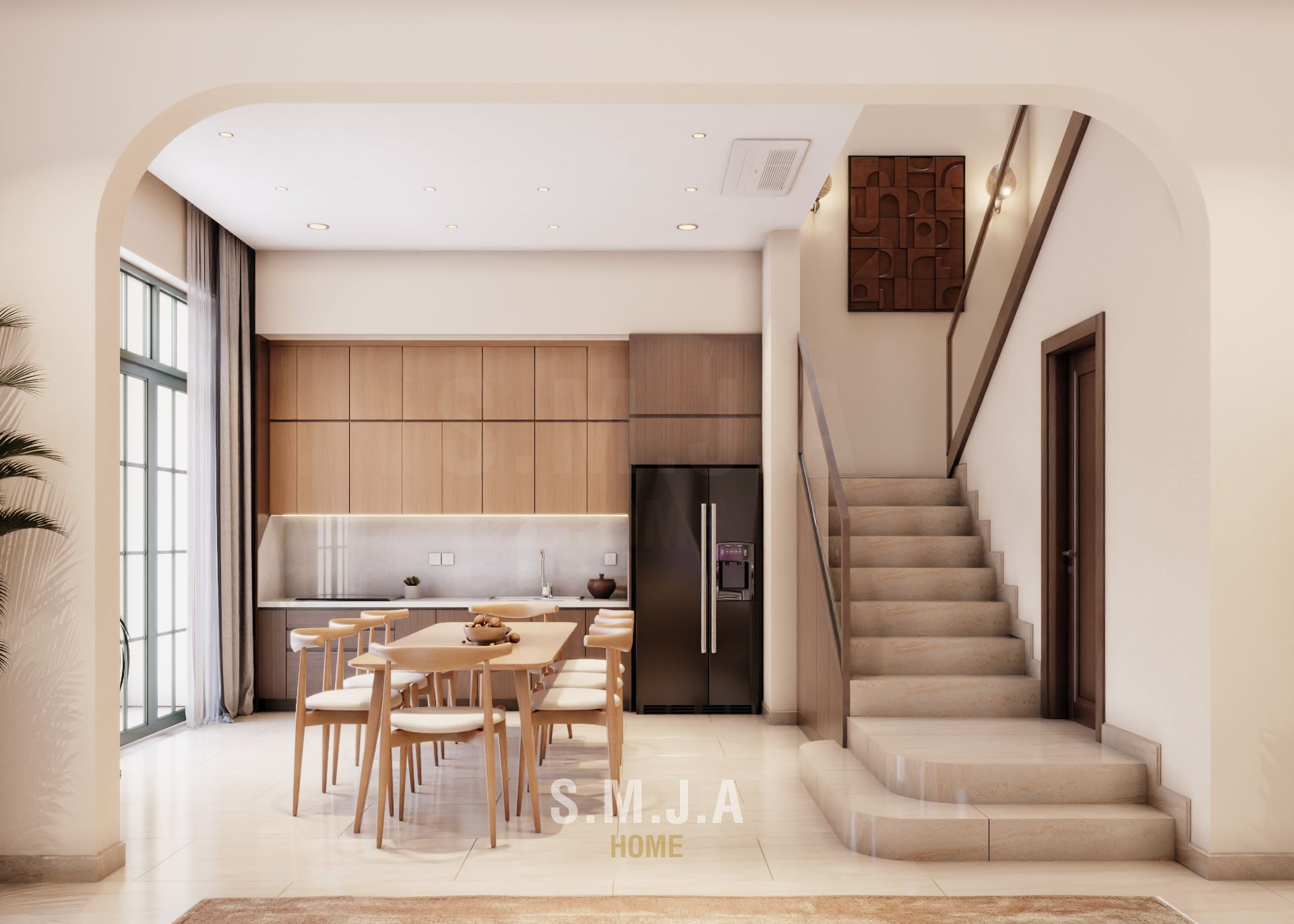 mẫu thiết kế nội thất biệt thự 2 tầng đẹp hiện đại tại Sun Tropical Village Phú Quốc