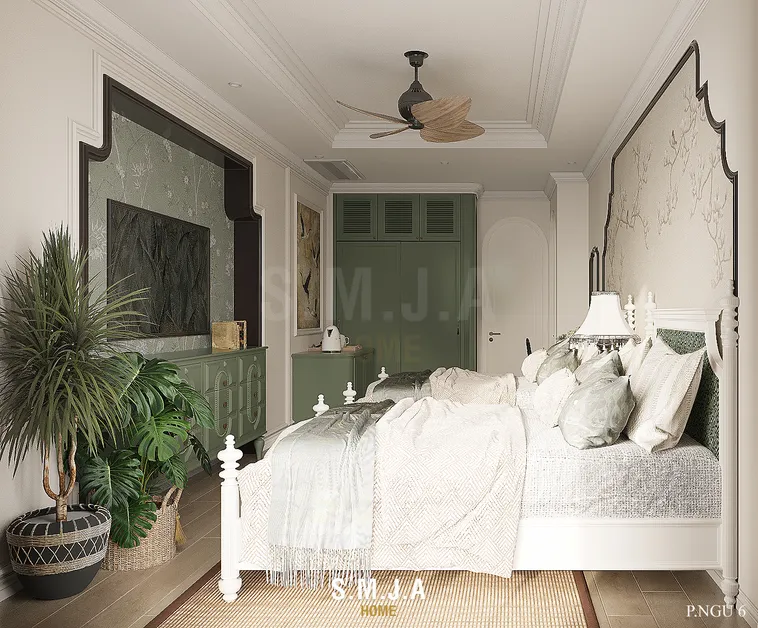 <span style="font-family: tahoma, arial, helvetica, sans-serif;">Phòng ngủ đôi được thiết kế theo phong cách Indochine với hai giường đơn, phù hợp cho mô hình lưu trú nghỉ dưỡng cao cấp</span>