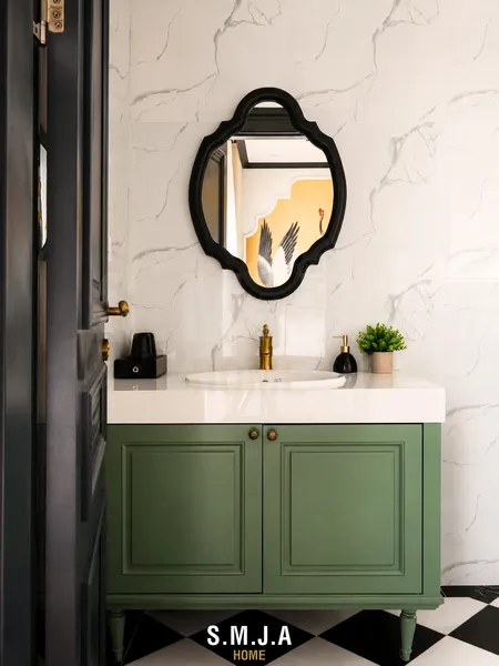 Thiết kế nội thất phòng vệ sinh phong cách Indochine